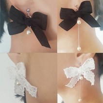 기타 바보사랑[나나스핀]리본홀릭 실버귀걸이