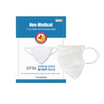 [국내산] 네오메디컬 KF94 새부리형 마스크 화이트 대형 100매, 단품, 단품