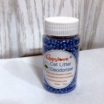 고양이 모래삽 용품 화장실 자동 100g 고양이 쓰레기 탈취제 구슬 화장실 용품 청소 흡수 애완 동 배설 냄새 Exuding 레몬 민트 아로마, 01 100g, 05 Mint flavor