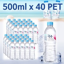 천연광천수 하이트진로 석수 먹는샘물 생수 500ml PET, 단품