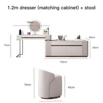 인포데스크 카운터테이블 업소용카운터 미용실카운터 인포메이션데스크 안내데스크 침실 서랍에 편안한 거울이있는 화장대 메이크업 화장대 럭셔리 솔리드 드레서 테이블 침실 캐비닛, 1.2m 드레서 체어