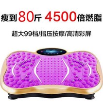 홈트레이닝 쉐이크보드 덜덜이 음파진동 운동기구, 디럭스 에디션 퍼플 골드