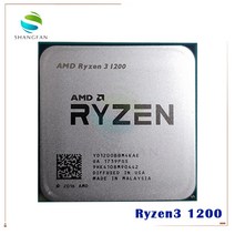 AMD Ryzen 3 1200 R3 3.1 GHz 쿼드 코어 스레드 CPU 프로세서 YD1200BBM4KAE AM4 소켓 팬 미포함 중고, 한개옵션0