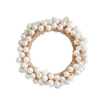 (ABM도매콜) ABM 진주 곱창머리끈 2개입(색상랜덤)