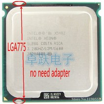 인텔 제온 X5482 3.2GHz/12M/1600Mhz/CPU LGA775 코어 2 쿼드 Q9650 CPU 에서 작동 어댑터 필요 없음, 한개옵션0