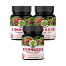 맛있는동행 로즈힙 퓨레 추출분말 정 로즈힙퓨레 3병, 60정, 3개