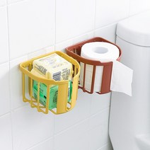 HOME 인테리어 휴지걸이 욕실 두루마리 화장지 보관함, 블루