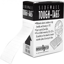 Diversified Biotech TT-SWALL Sidewall Tough-Tags Label Use with Microplate 0.25” Width x 1.50” Len, 1