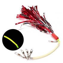 백야 문어거꾸로 반짝이 4개세트 주꾸미 갑오징어채비, 골드(4개세트)