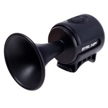 자전거 벨 전자 경적 120DB 전기 핸들 바 방수 스쿠터/도로 사이클링 알람 링 액세서리, Electric horn(Black)