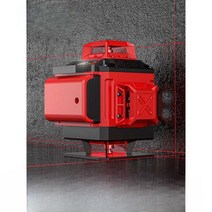 그린레이저 수평기 4D 레벨기 측정 공구 산업용, (적색광) 8라인 + 베이스 + 삼각대