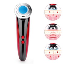 고주파마사지기 가정용 얼굴 바디 고주파 맛사지기 6 in 1 Light Therapy RF & EMS 5 LED Face Lifting Machine 피부 회춘 for 주, 03 5 In 1 Red, 03 5 In 1 Red