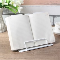 바른자세 접이식 각도조절 독서대 4종, 화이트 26cm_1256431