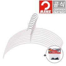 [연결고리증정]독일 마와 옷걸이 이코노믹 니트스웨터용 40cm 화이트 10개입, 10개, 없음