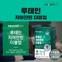 맑은 눈 안구 건강 황반 시력 에 좋은 눈이물감 노화 건강 늦추는 개선 루테인 지아잔틴 케어 성인 남성 여성 영양제, 2BOX(2개월분)