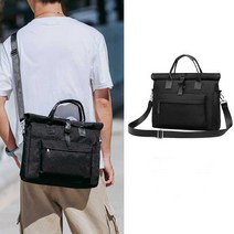 포미포유 휴대용 노트북 파우치 크로스 백팩, 블랙