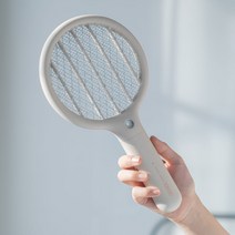 미니 전기모기채 / 휴대용 캠핑용 전자 파리채 모기채 / 가정용모기퇴치기, 카네이션 핑크