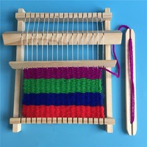 베짜기 베틀 직조 위빙 틀 직조기 손뜨개 위빙 옷감 뜨게 키트 n2hao diy 전통적인 나무 직기 공예 원사 손 뜨개질 기계 교육 장난감 선물 뜨거운 판매