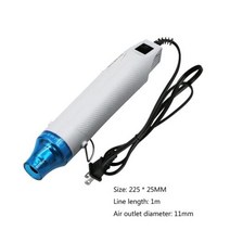에어 공구 드릴 300W 220V 핫 건 DIY 히트 전기 전동 온도 지원 시트 수축 플라스틱 수리 도구 열풍 용접 히트건, US Plug+CAMEL