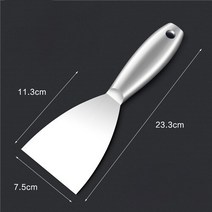 퍼티 나이프 1pcs 스크레이퍼 블레이드 셔블 스테인레스 스틸 벽 통합 몰딩 석고 손 도구, 02 3 inch