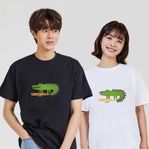 디지털프린팅 인쇄티셔츠 반팔티 오버핏 커플티 재밌는그래픽 시밀러룩 새해선물 도지코인