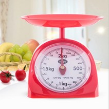 주방저울 정밀기계식 조리용품 제빵용 요리 주부필수품 휴대용 계량, 주방저울2kg-연두, 상세페이지 참조4