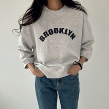 [어반프랑] 단독진행/브루클린 루즈핏 쭈리 7부 반팔 맨투맨자체체작