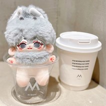 사전 판매 10cm 귀여운 인형 짧은 부드러운 토끼 모피 턱받이 구름 도도 콩 늑대 양고기 동물 귀 플러시 인형 장난감 선물, B