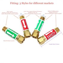 화염 버스터 용접 절단 산소 연료 아세틸렌 프로판 천연 가스 916 38quot m16 토치 조절기 플래시백 방지기, m16x1.5mm, 레귤레이터 엔드 마운트