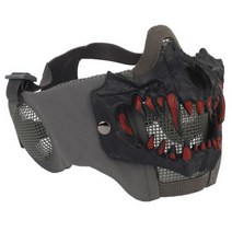 서바이벌 페인트볼 2022 새로운 전술 Foldable 하프 페이스 마스크 사냥 저탄소, 없음