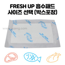 [후레시업] 정육흡수지 흡수패드 미트패드 해동지 육즙제거 고기핏물 핏물제거 1box 사이즈선택, 1박스 (2500개), 15x20