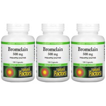 2+1 네추럴팩터스 브로멜라인 500mg 브로멜라민 180캡슐 아나나스 파인애플 추출물