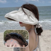 러플 자외선차단 선캡 햇빛차단모자 챙모자 여름 헤어밴드겸용 4colors