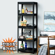 베란다 다용도 철제선반 / 무볼트 조립식 고릴라랙 철제 앵글 600 4/5단, 1개, 5단(1800mm)