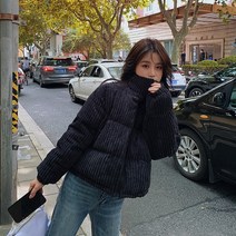 골덴 파스텔 5컬러 코듀로이 숏 패딩 점퍼