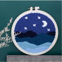 101도 취미 펀치니들 DIY 펀칭자수 punch needle, CG05 밤하늘