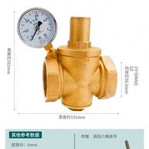 압력 감압 정압 정유량 밸브 가정용 조절 릴리프 감압기, 2. 2인치 관측기 있음/c12-A32