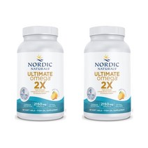노르딕 초임계rtg 얼티메이트 오메가 2X 2150 mg 레몬맛 60소프트젤 2개세트, 1개, 기본