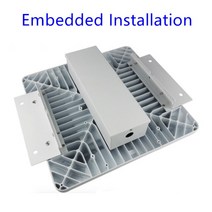 LED 캐노피 빛 60w 80w 100w 150w 뒤뜰 차고 LED 주유소 램프 표면 탑재 recessed 탑재 된 휘발유 역 빛, 01 60W_01 Warm White 3000k, 03 Eebedded Mounted