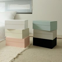 접이식 고급 선물 상자 싸바리 자석 큰 대형 의류 포장 박스 패키지 (S/M/L), M (365x260x135mm), 샌드 그레이