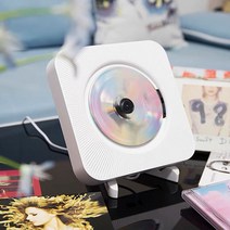벽걸이CD플레이어 미니 휴대용 사각 블루투스 어학용, 옵션1