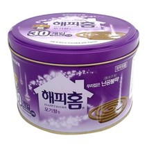 캠핑 유한 해피홈 무향 모기향 30개입 1개, 캔모기향30개입1개