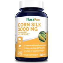 누사퓨어 옥수수수염 추출물 Corn Silk Extract 3000mg 캡슐 200정