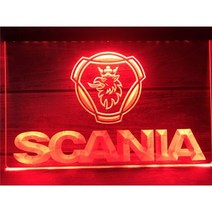 스카니아 호환 부품 LR096 자동차 트럭 LED 네온 라이트 사인, W300 X H200mm, 파란