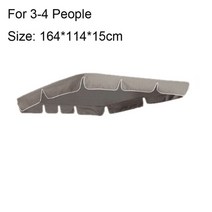 미군 텐트 장박 쉘터 군용 캐노피 그네 탑 레인 커버 정원 안뜰 야외 스윙 좌석 해먹, 갈색 3-4명