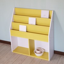 양지가구 전면책꽂이800 책장 정리선반 진열장 틈새책장 책꽂이 공간정리 파스텔색 소품정리 책정리 동화책, 전면800개나리