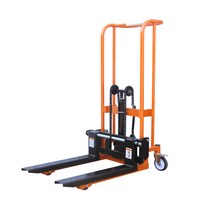 수동 유압 지게차 하역 스태커 포크리프트 팔렛트, 100kg 트롤리