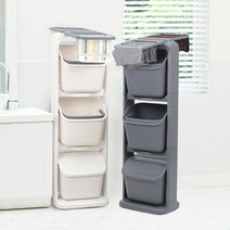 올리빙 도트 건조대 빨래바구니 3단, 화이트, 1개