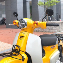 21-23 혼다 슈퍼커브110 백미러 원형 중형 미러 블랙 거울, 소형 - 블랙 (Black)