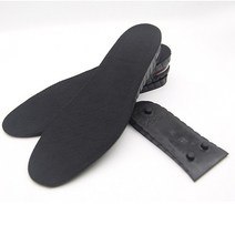 socean 국산 초경량 우레탄에어3eks 여성용 insole 5cm 검정 숙녀화 밑창 여자용 국내산깔창 운동화 키높이 국내제작